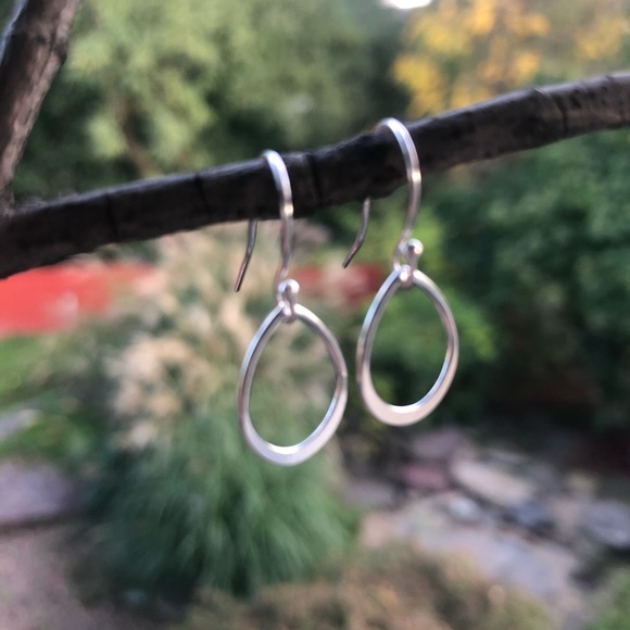 COPY - COPY - COPY - Sterling Silver petal Earrings - Picture 1 of 8